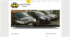 Desktop Screenshot of garagededecker.com